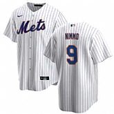 Men's New York Mets 9 Brandon Nimmo White Nike Cool Base Jersey,baseball caps,new era cap wholesale,wholesale hats